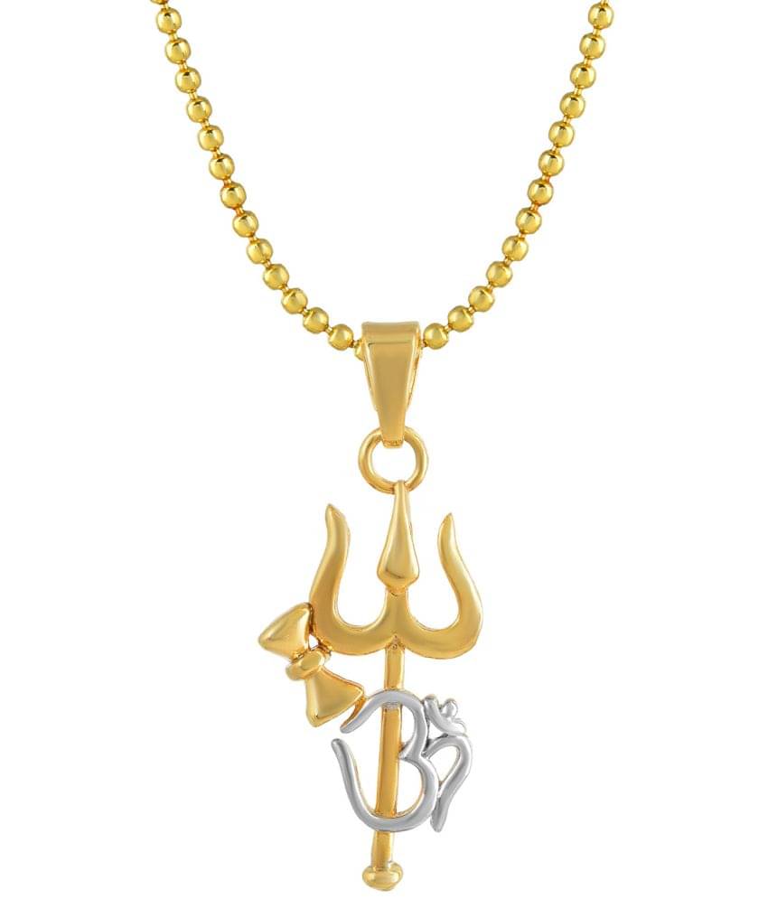     			Om Trishul Pendant With Ball Chain