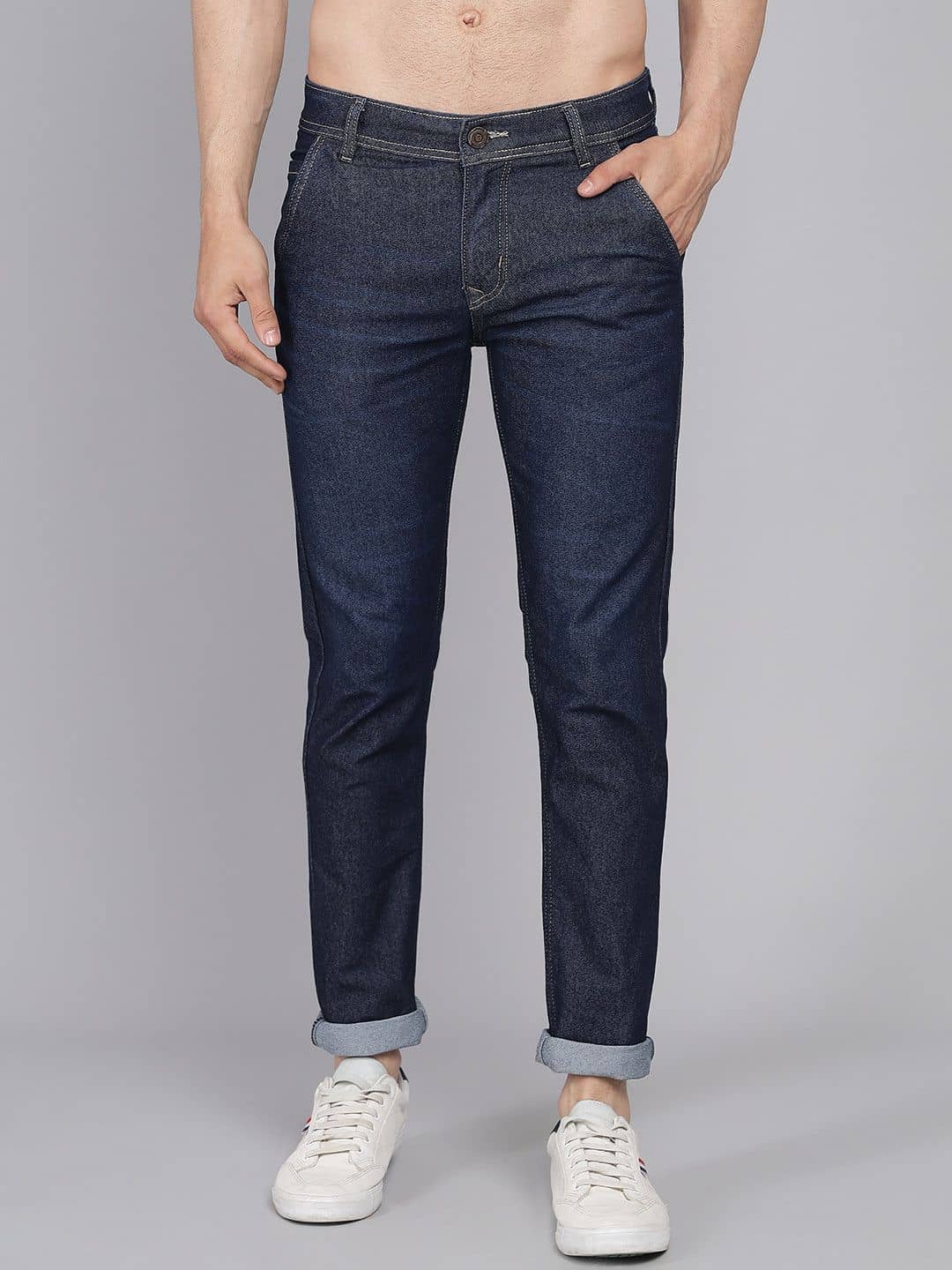 PODGE - Blue Denim Slim Fit Men's Jeans ( Pack of 1 ) - Jeans | Buy online on ZillyBuy