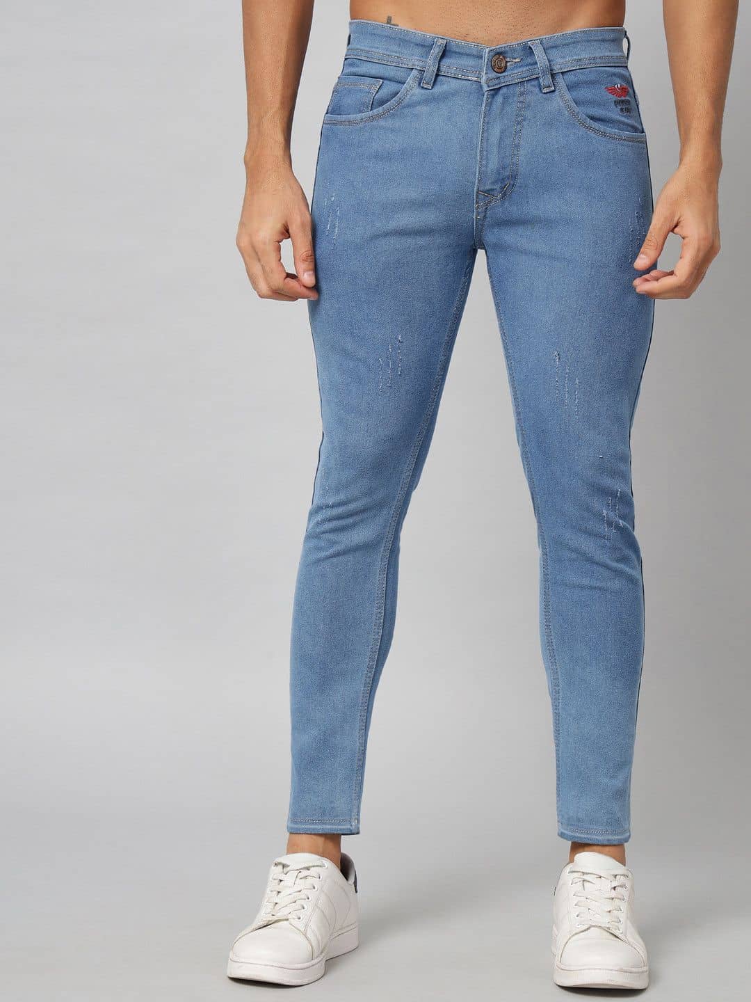 PODGE - Blue Denim Slim Fit Men's Jeans ( Pack of 1 ) - Jeans | Buy online on ZillyBuy