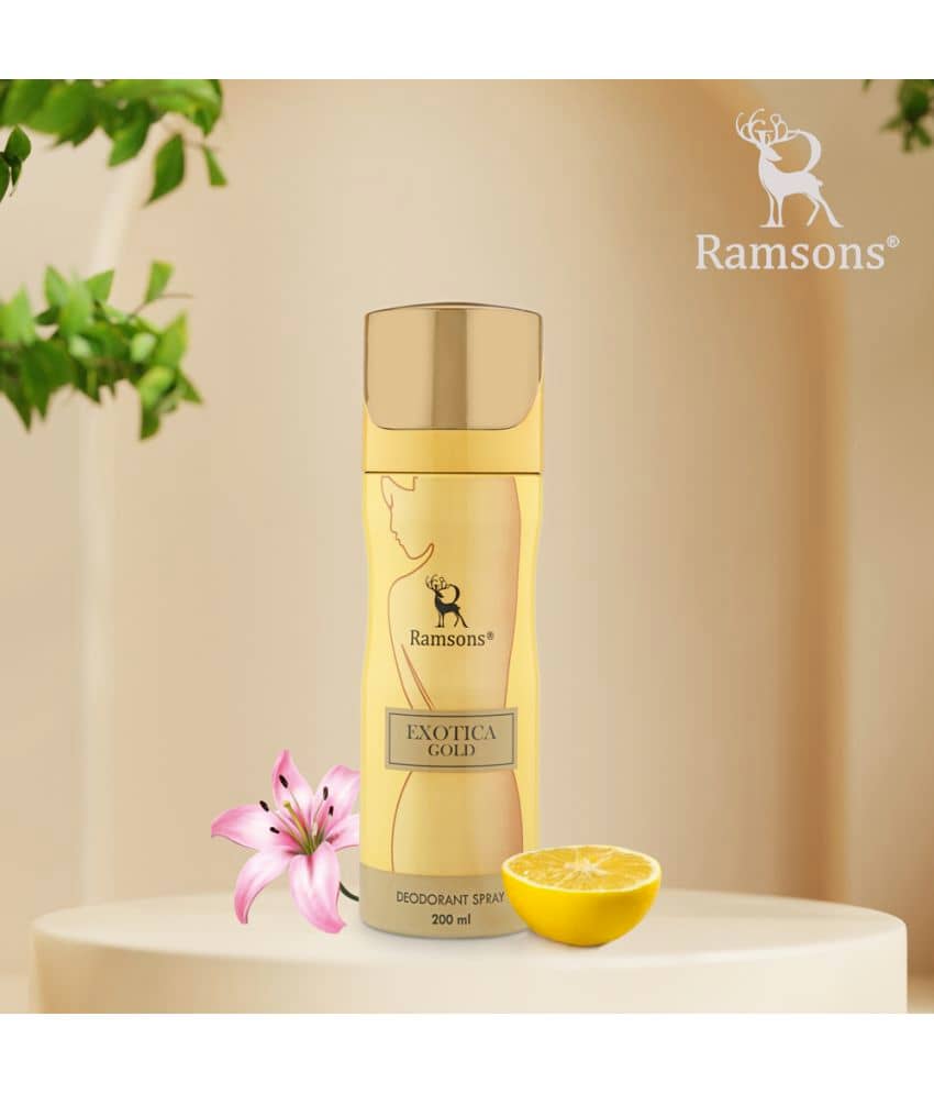 Ramsons - Exotica Gold Deodorant Spray for Women 200 ml ( Pack of 1 )