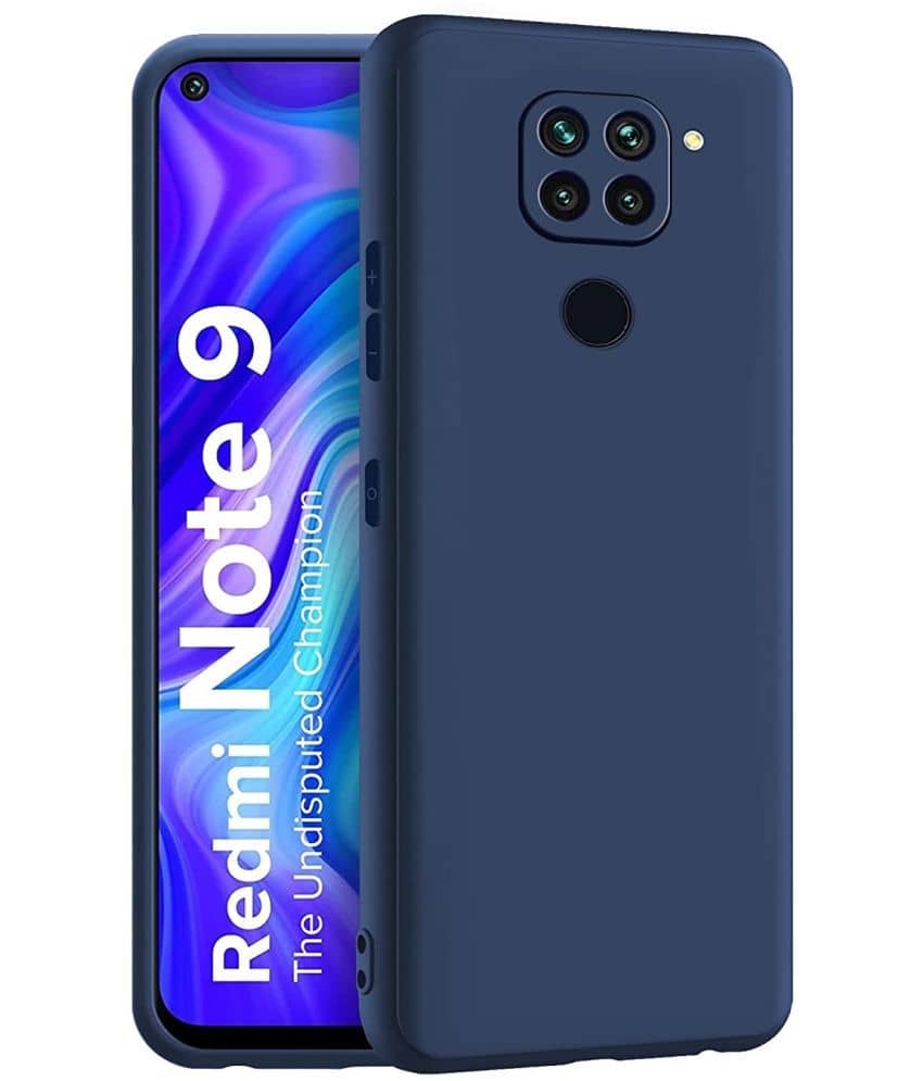 ZAMN - Green Silicon Plain Cases Compatible For Xiaomi Redmi Note 9 ( Pack of 1 )