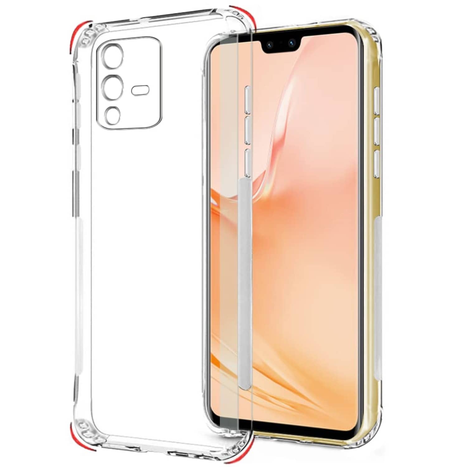 ZAMN - Transparent Silicon Silicon Soft cases Compatible For Vivo V23 Pro 5G ( Pack of 1 )