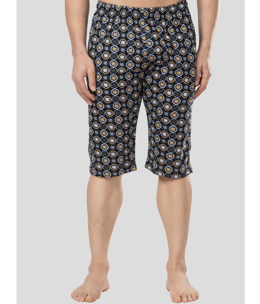 Zeffit - Multicolor Cotton Men's Three-Fourths ( Pack of 1 ) Zeffit - Multicolor Cotton Men's Three-Fourths ( Pack of 1 )