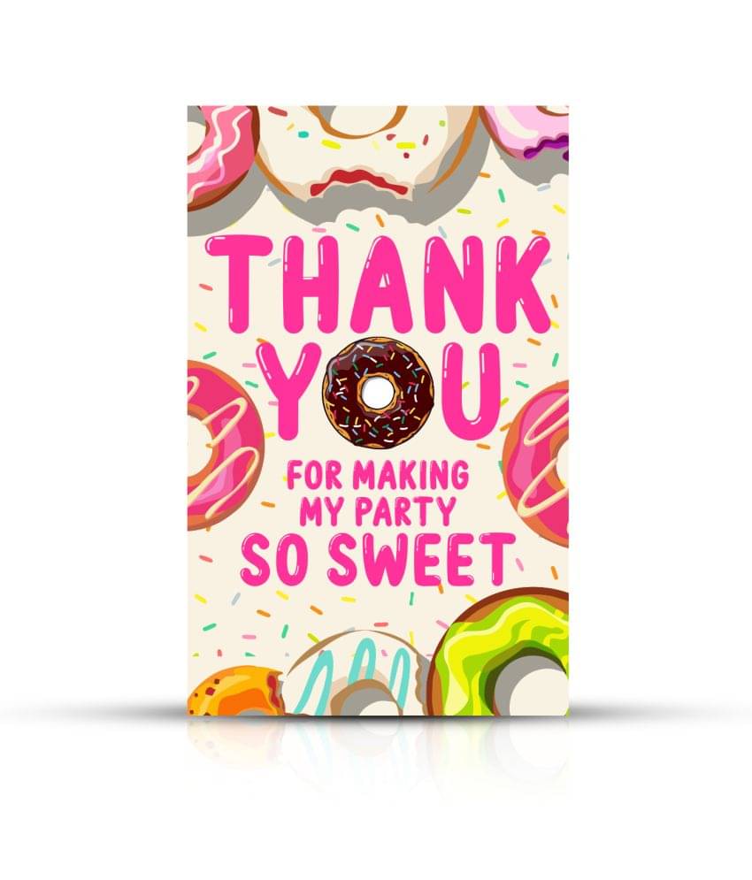     			Zyozi Donut Theme Thank You for Making Party So Sweet Tags for Birthday,Donut Thank You Label Tags for Birthday, Bridal Shower, Wedding, Baby Shower, Thanksgiving Favor (Pack of 50)