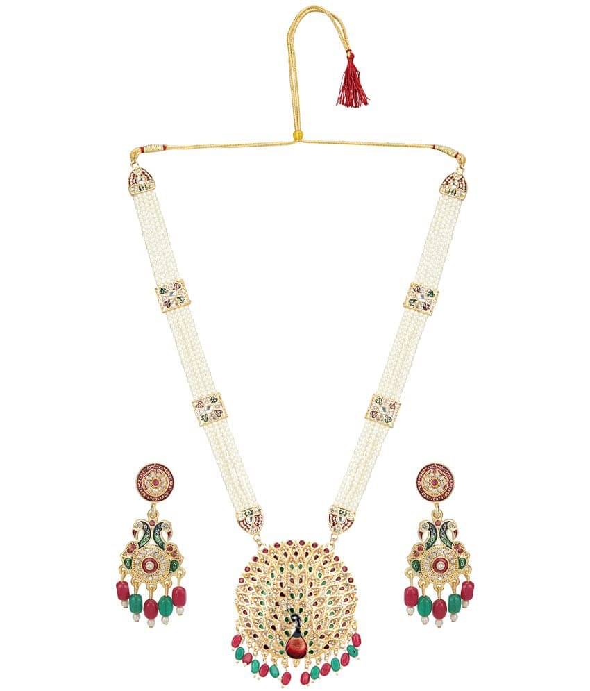 Bhagya Lakshmi - Multi Color Alloy Necklace Set ( Pack of 1 ) Bhagya Lakshmi - Multi Color Alloy Necklace Set ( Pack of 1 )
