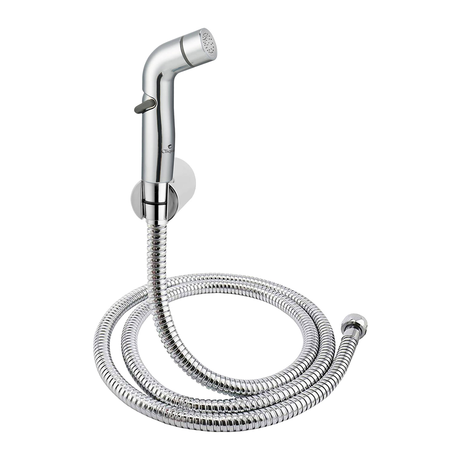     			Cliquin KSHF2208 ABS Health Faucet with SS-304 Grade 1 Meter Flexible Hose Pipe and Wall Hook Health Faucet(Wall Mount Installation Type)