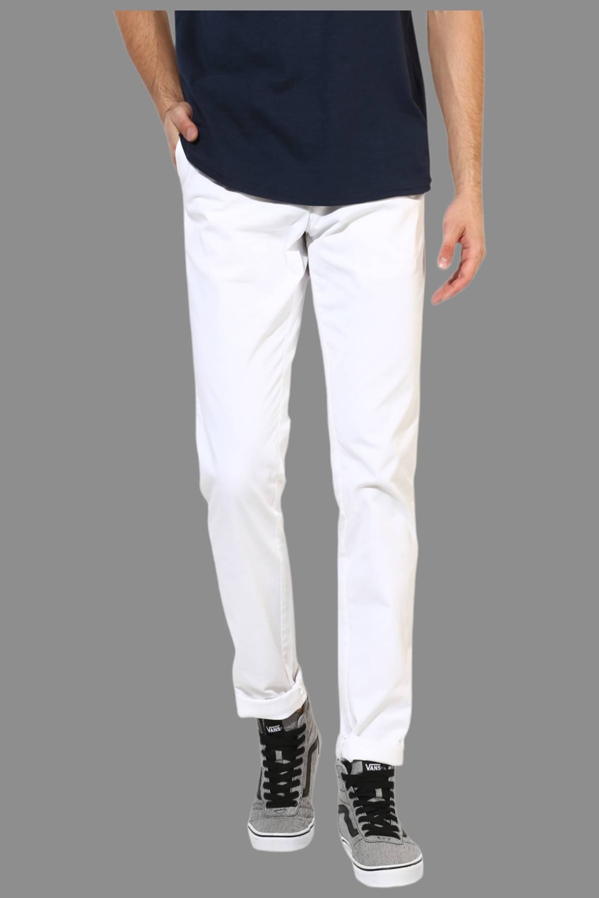     			HALOGEN White Regular Chinos ( Pack of 1 )
