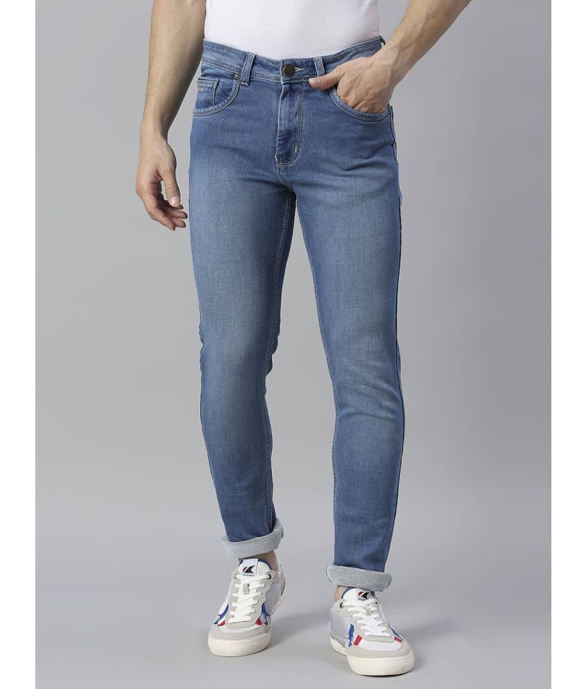 HJ HASASI - Blue Denim Regular Fit Men's Jeans ( Pack of 1 ) - Jeans | Buy online on ZillyBuy