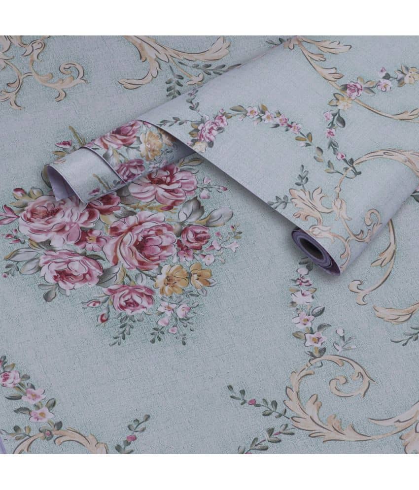 KAAF - Floral Wallpaper ( 40 x 500 ) cm ( Pack of 1 )