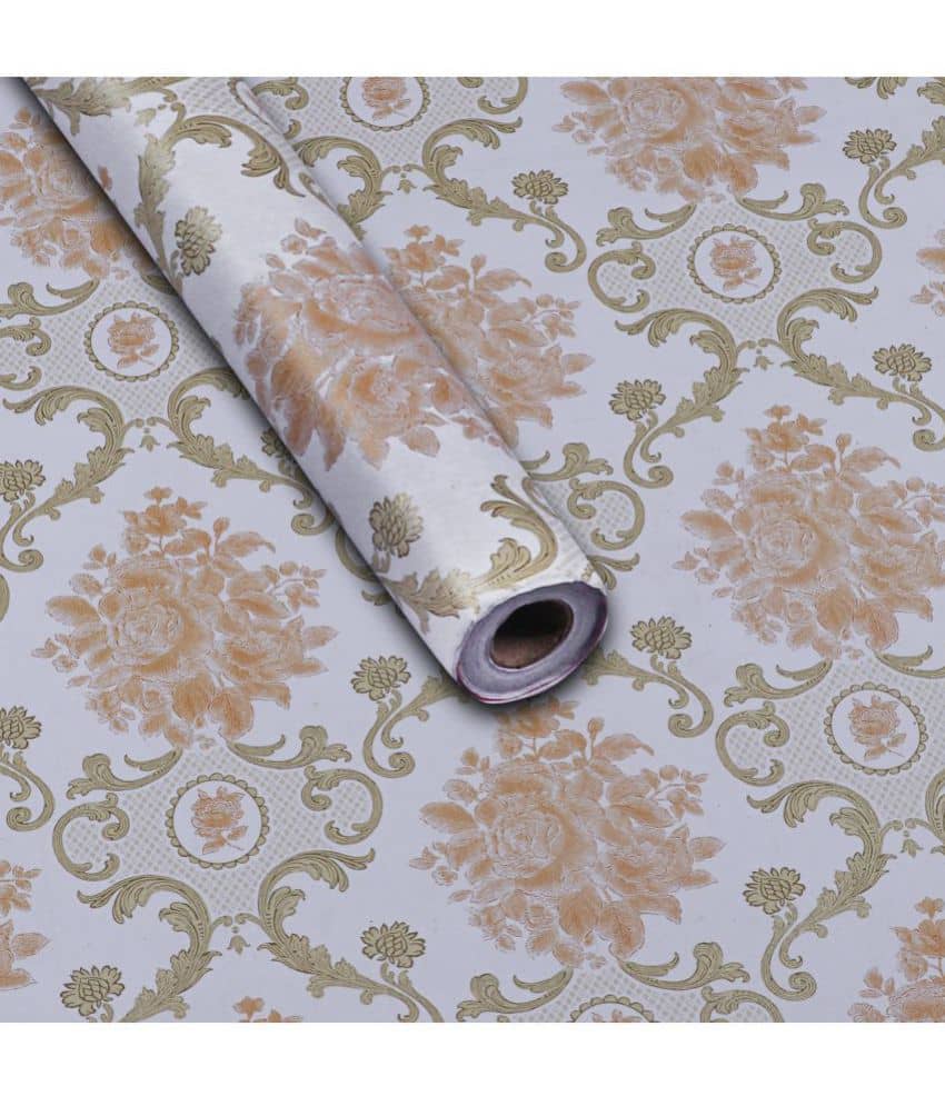 KAAF - Floral Wallpaper ( 40 x 250 ) cm ( Pack of 1 )