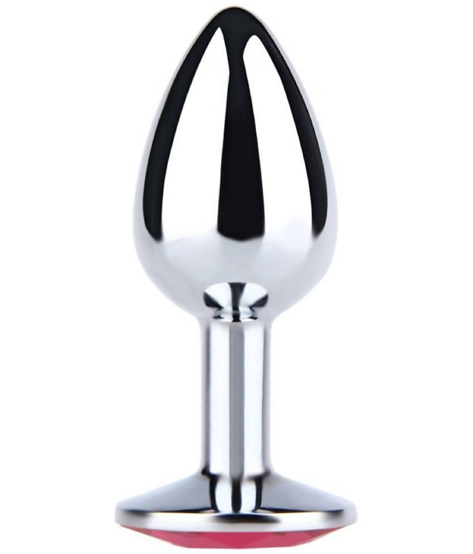 Men Women Chrome-plated Steel Butt Plug Massager Adult Sex Toys Medium Size by KnightRiders