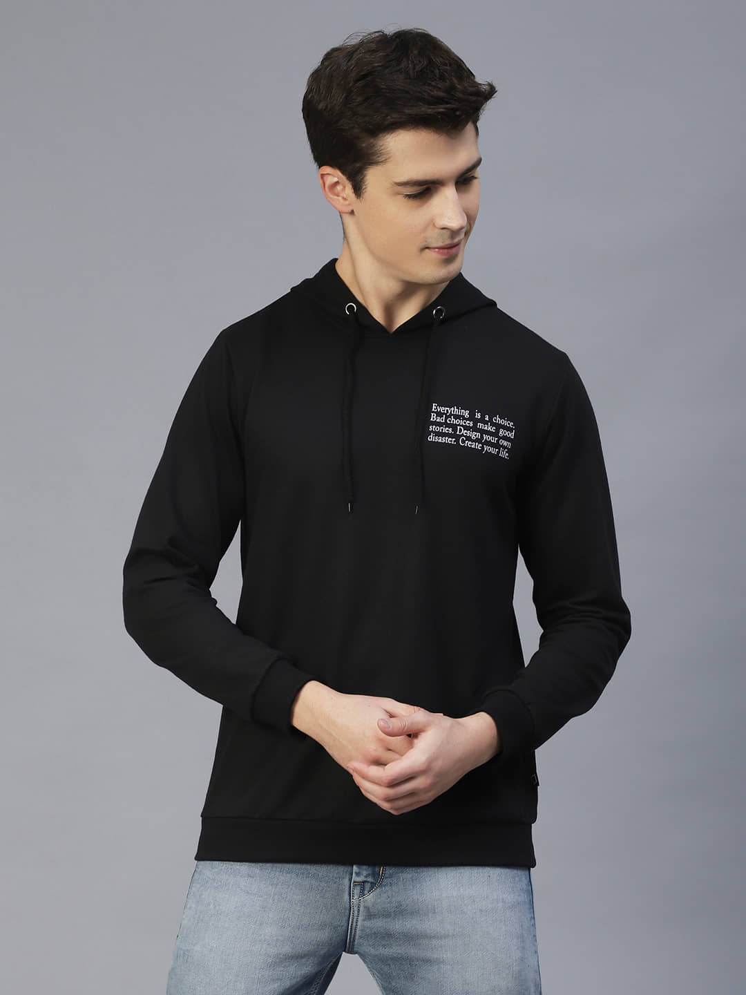 Rigo - Black Cotton Regular Fit Men's Sweatshirt ( Pack of 1 )