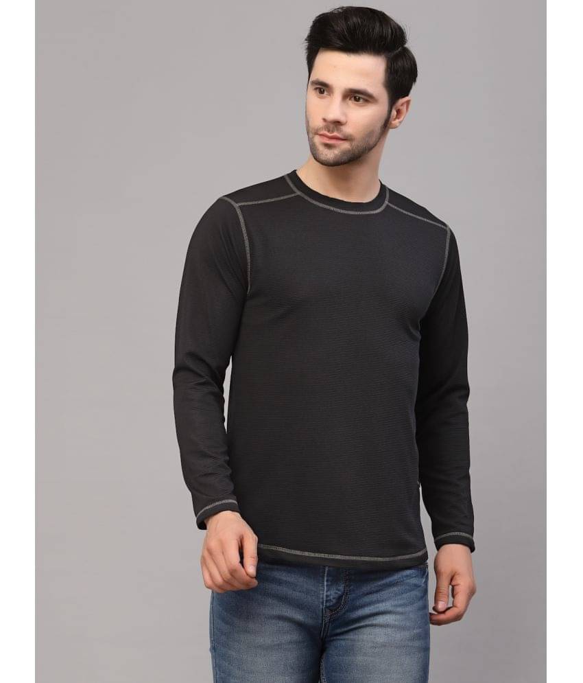     			Rigo Pack of 1 Polyester Slim Fit Men's T-Shirt ( Black )