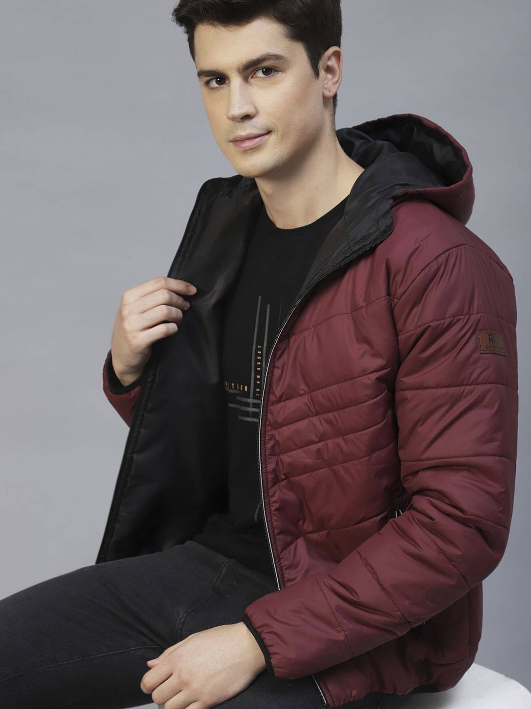 Rigo - Wine Polyester Regular Fit Men's Quilted & Bomber Jacket ( Pack of 1 ) Rigo - Wine Polyester Regular Fit Men's Quilted & Bomber Jacket ( Pack of 1 )