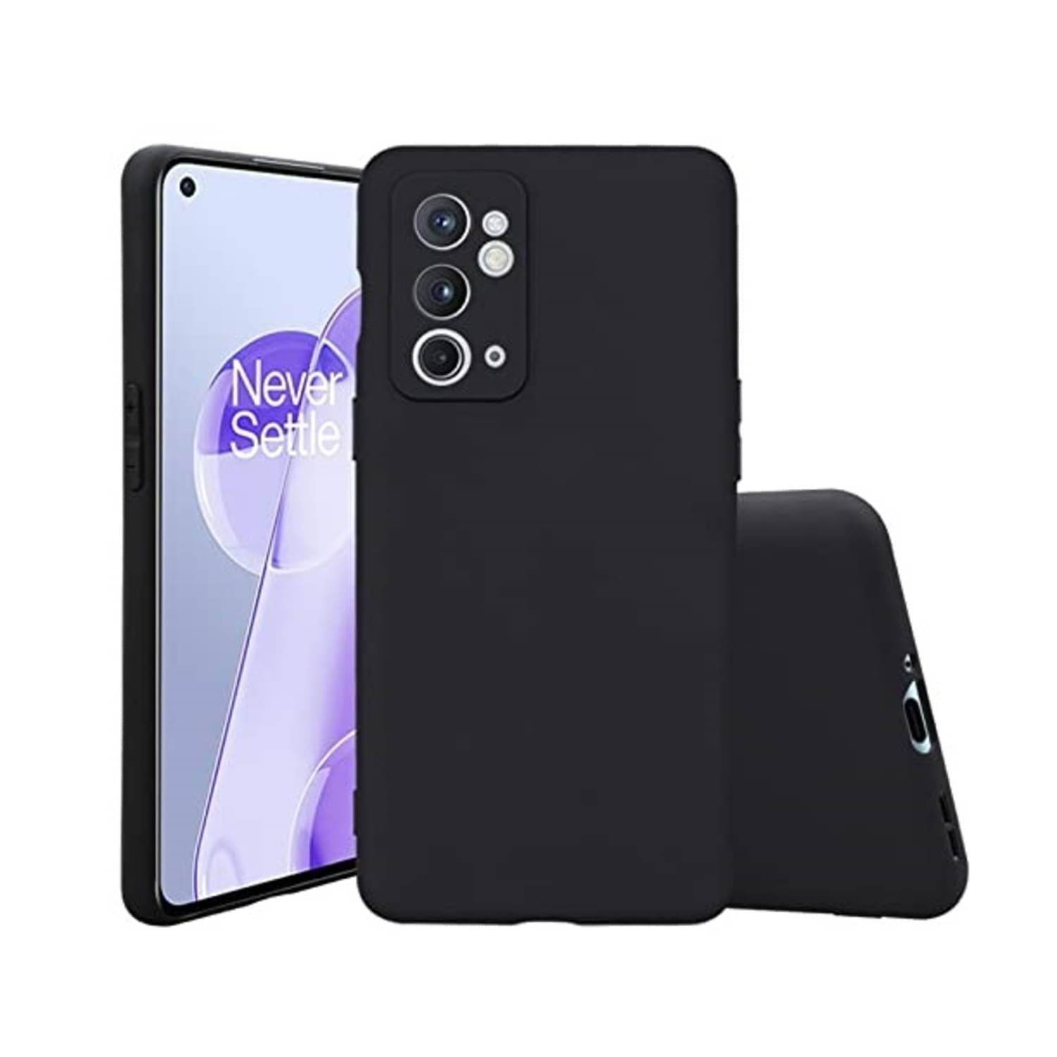 Spectacular Ace - Black Silicon Plain Cases Compatible For OnePlus 9RT ( Pack of 1 )     			Spectacular Ace - Black Silicon Plain Cases Compatible For OnePlus 9RT ( Pack of 1 )