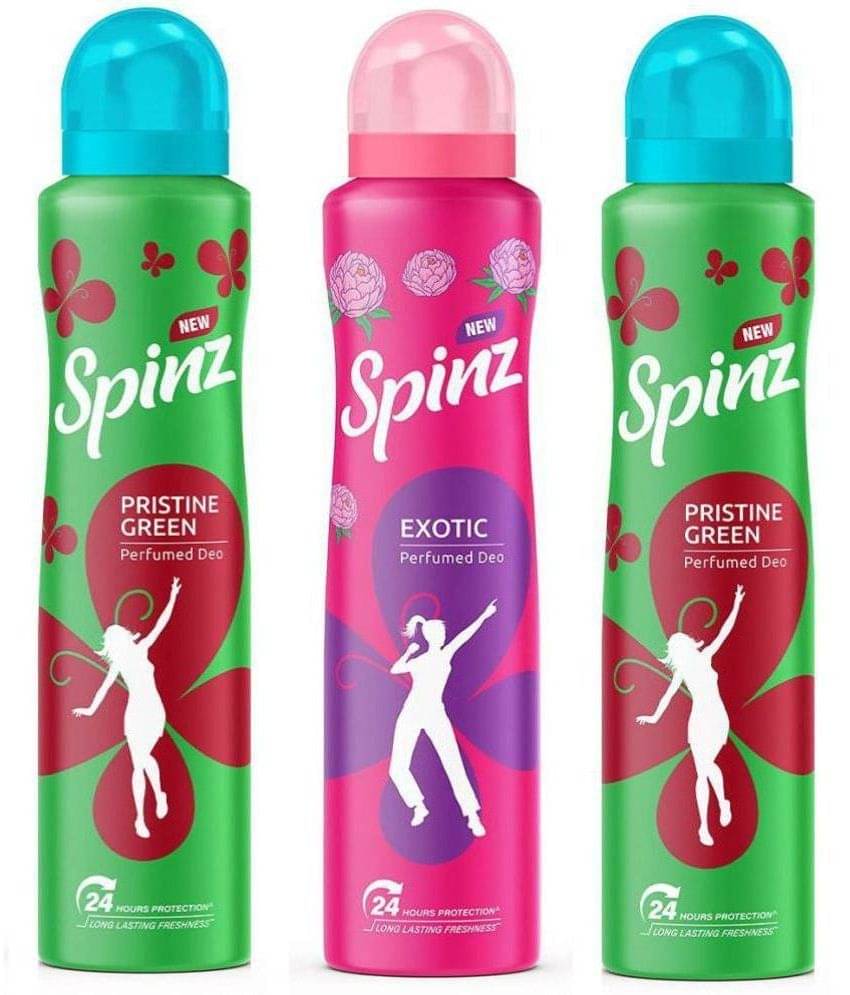 Spinz - 2 PRISTINE GREEN 1 EXOTIC DEO, 150 ML Deodorant Roll-ons for Men,Women 450 ml ( Pack of 3 ) Spinz - 2 PRISTINE GREEN 1 EXOTIC DEO, 150 ML Deodorant Roll-ons for Men,Women 450 ml ( Pack of 3 )