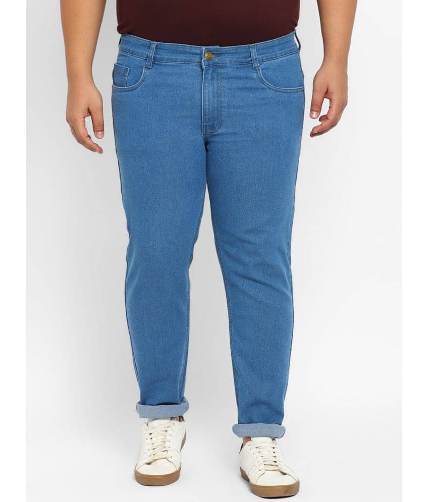 Urbano Plus - Light Blue Denim Regular Fit Men's Jeans ( Pack of 1 ) Urbano Plus - Light Blue Denim Regular Fit Men's Jeans ( Pack of 1 )