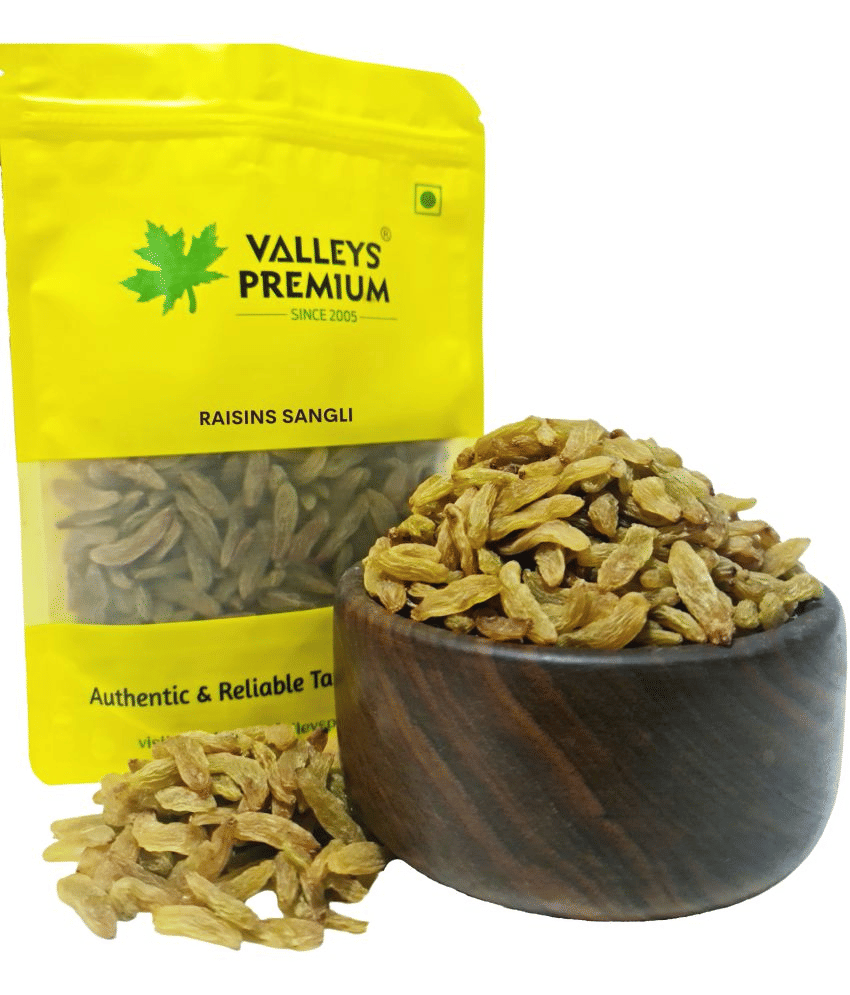Valleys Premium Sangli Green Raisins 800 Grams Valleys Premium Sangli Green Raisins 800 Grams