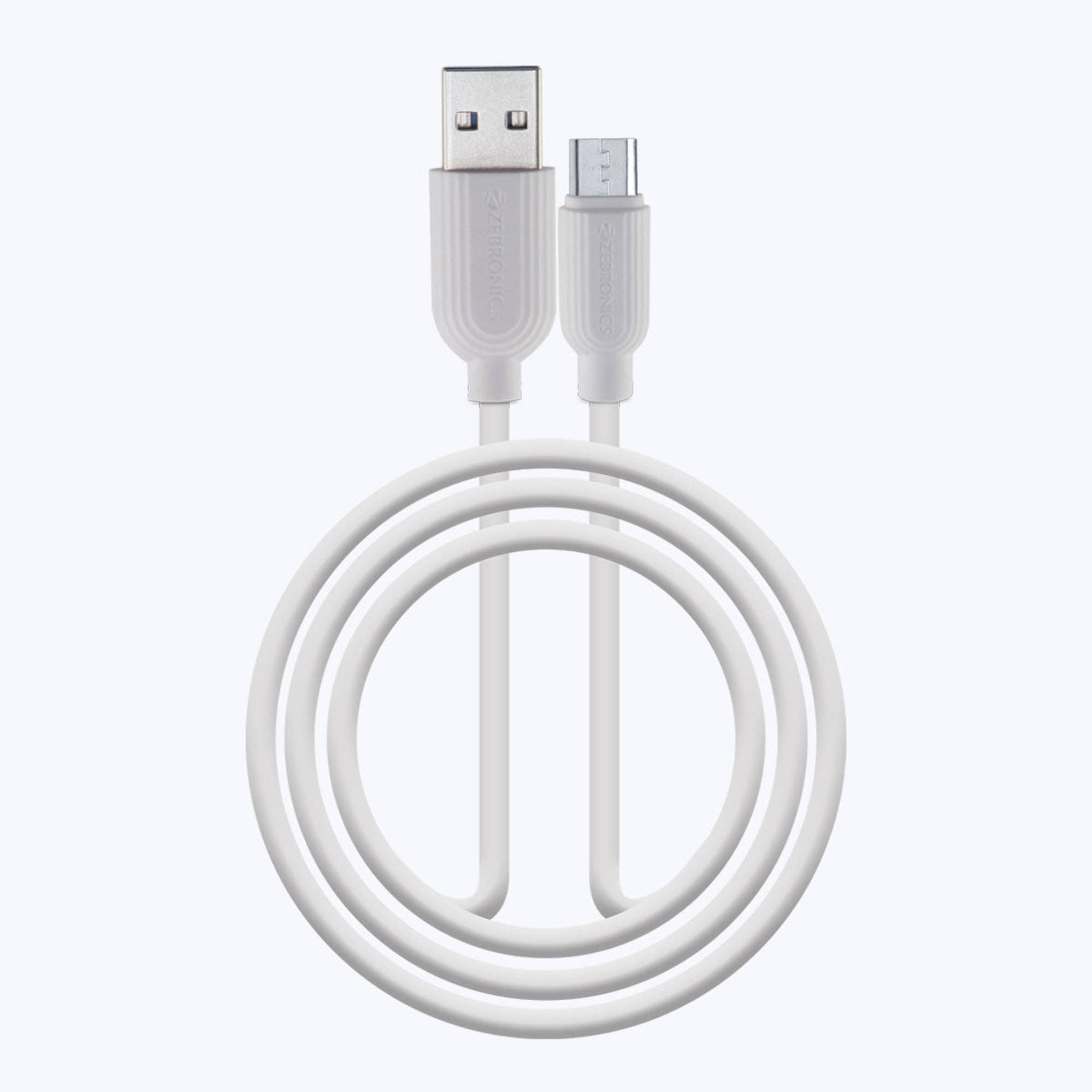     			Zebronics - White 3A Micro USB Cable 1 Meter