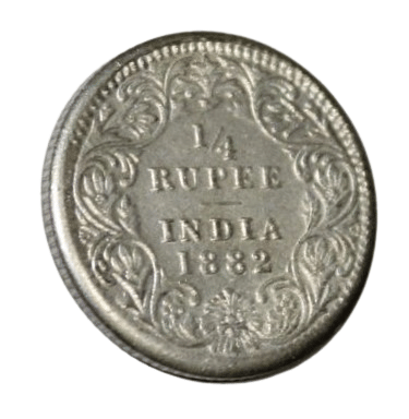     			newWay - 1/4 Rupee (1882) 1 Numismatic Coins
