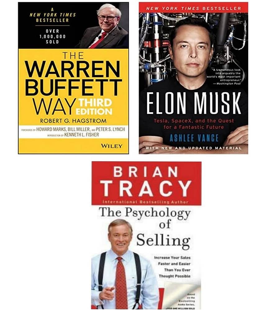 ( Combo of 3 books ) THE WARREN BUFFETT WAY & Elon Musk & The Psychology of Selling ( paperback ) - Stationery | Buy online on ZillyBuy