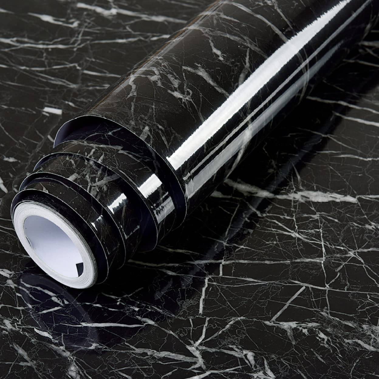     			Geeo Premium Black Marble Design Wallpaper 60cm x 2m (Pack of 1)