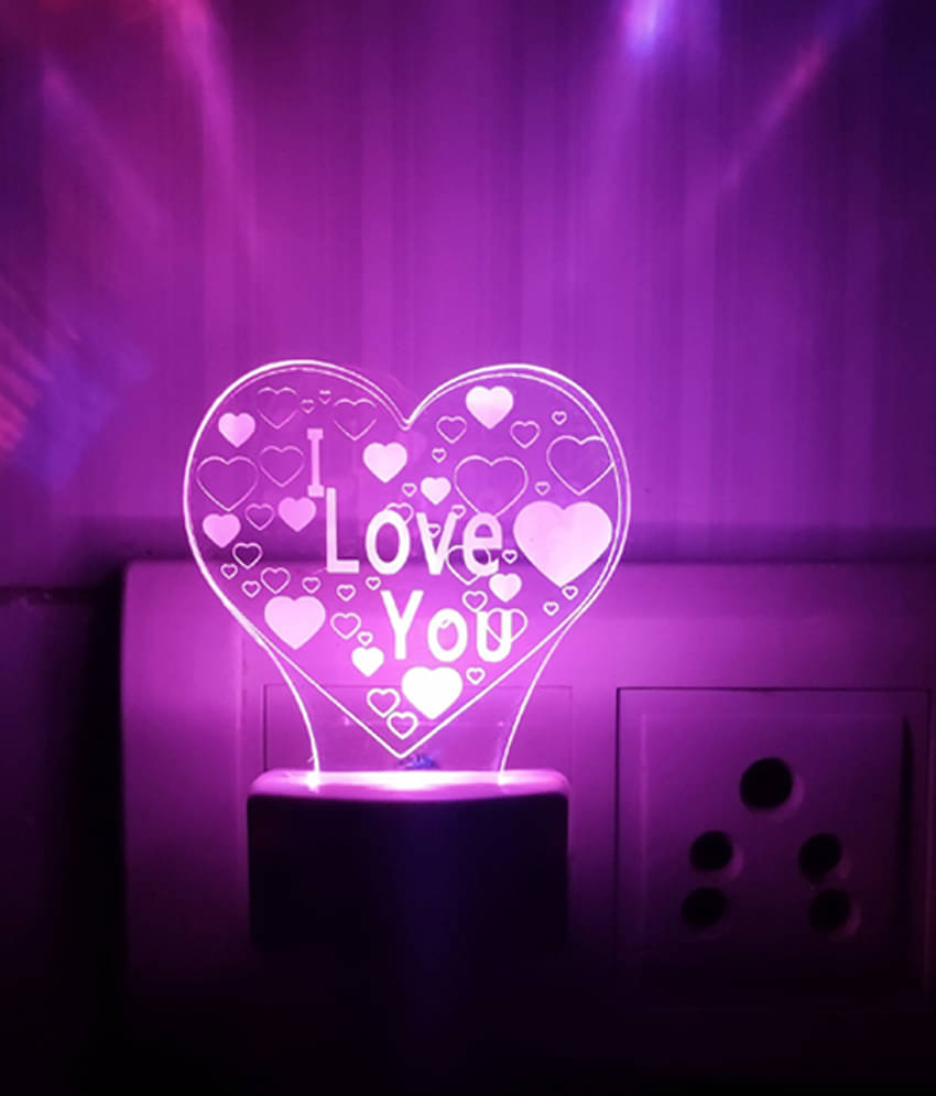 DIONA Night Lamp Heart Love You Forever Romantic Couple Valentine Day, Birthday     			DIONA Night Lamp Heart Love You Forever Romantic Couple Valentine Day, Birthday