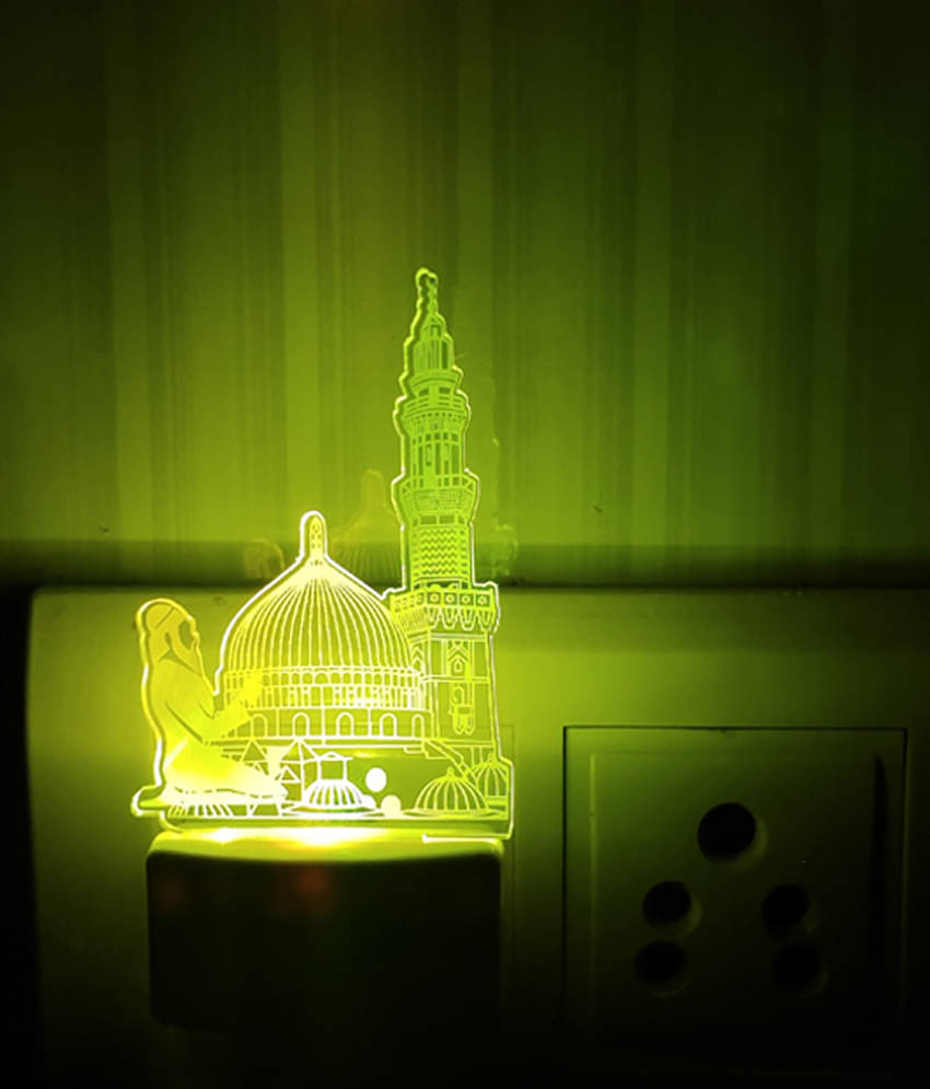 DIONA Night lamp Islam Macca Madina/Mosque Color Changing LED 3D Night Light DIONA Night lamp Islam Macca Madina/Mosque Color Changing LED 3D Night Light