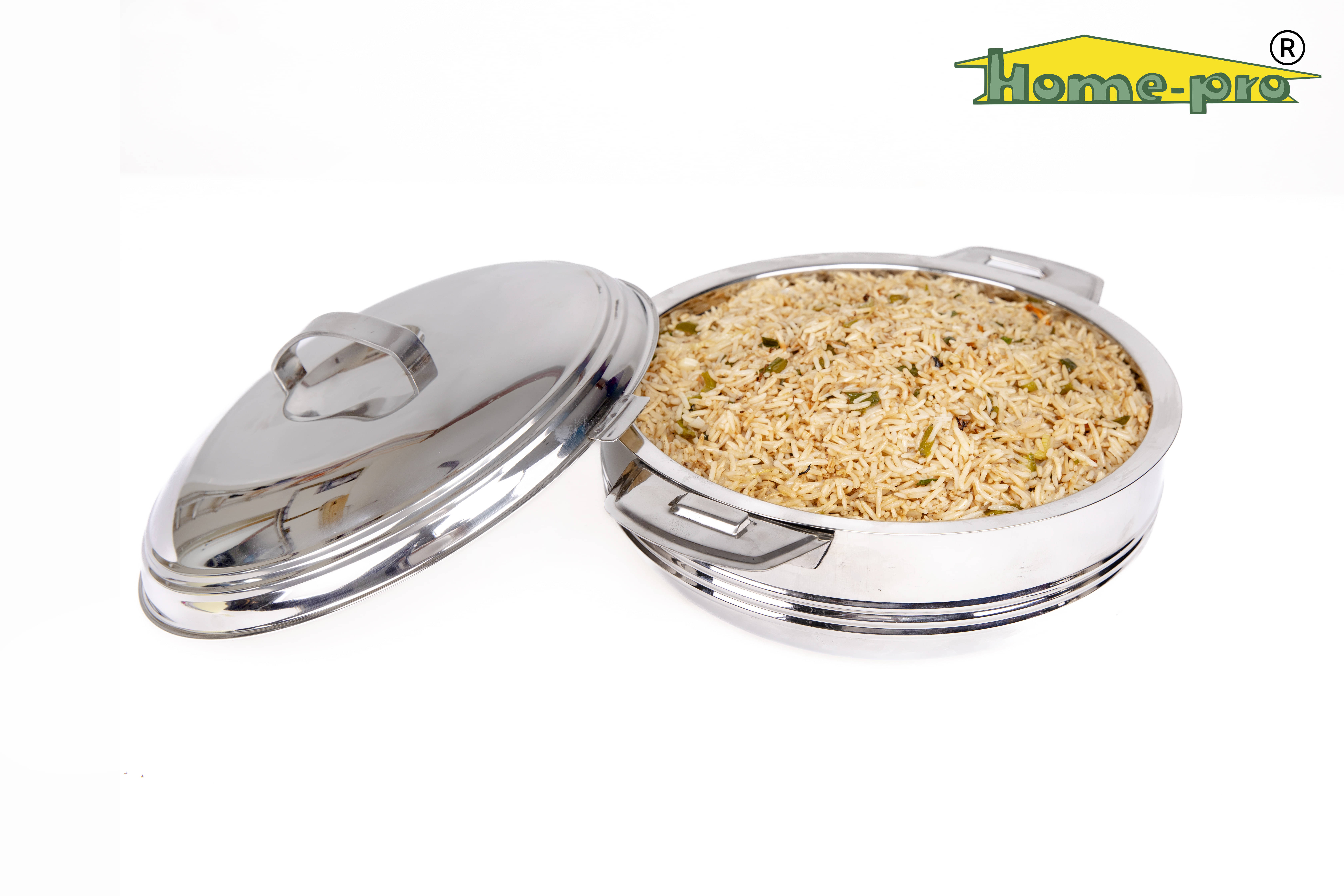 HomePro - High grade Stainless Steel Designer Sonata Casserole & Serving bowl 5000ml | Hotpot | Double wall insulated | hot and cold | Keeps food fresh | Food safe HomePro - High grade Stainless Steel Designer Sonata Casserole & Serving bowl 5000ml | Hotpot | Double wall insulated | hot and cold | Keeps food fresh | Food safe