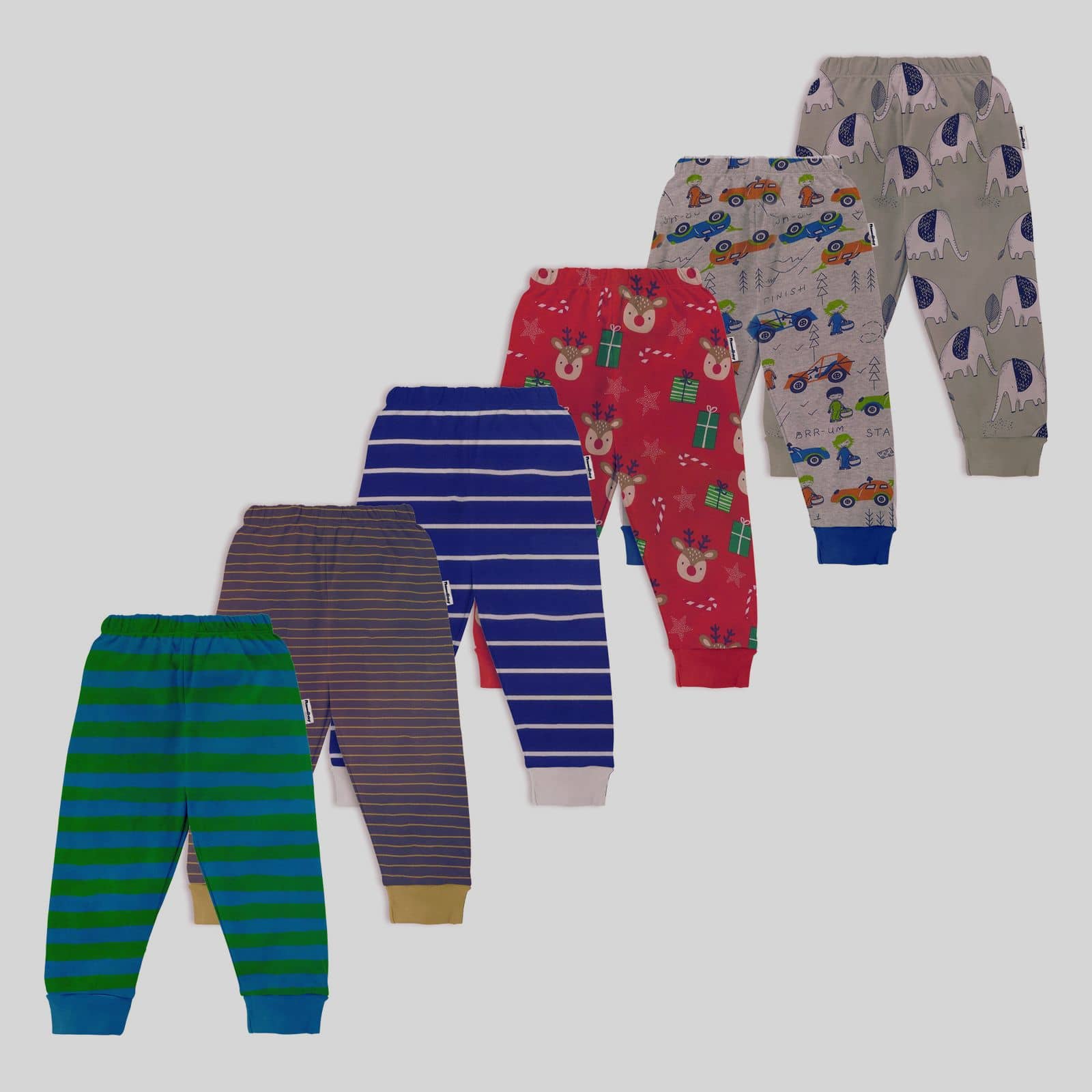 NammaBaby Pack of 6 Boys Cotton Blend Trackpant ( Multicolor ) - Track Pants | Buy online on ZillyBuy