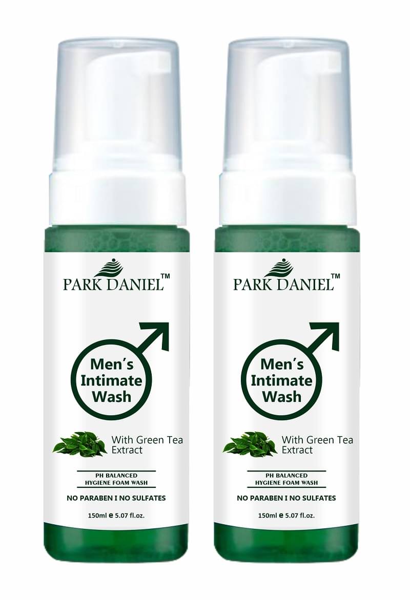     			Park Daniel Green Tea Extract 150ML Ph Balance Men's Intimate Wash Green 2 Pcs Pack of 2