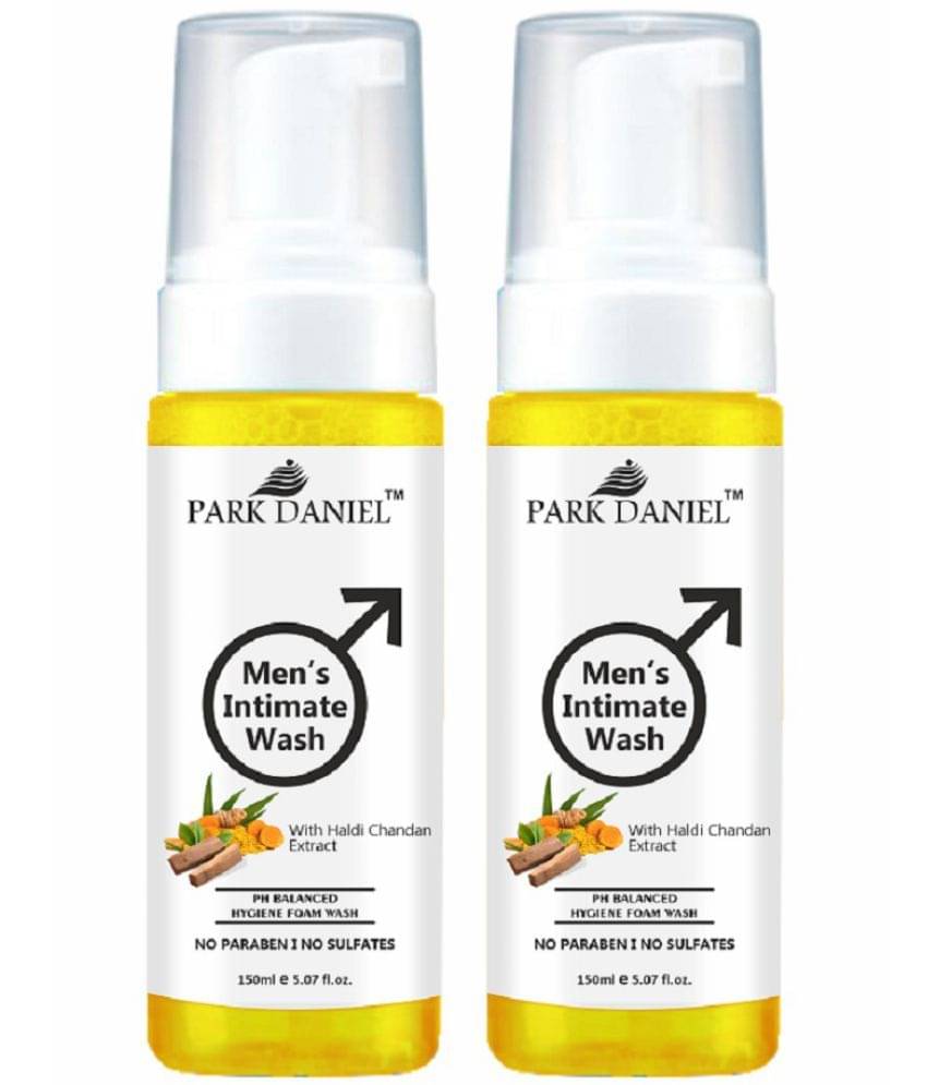 Park Daniel Haldi Chandan Extract 150ML Ph Balance Men's Intimate Wash Yellow 2 Pcs Pack of 2 Park Daniel Haldi Chandan Extract 150ML Ph Balance Men's Intimate Wash Yellow 2 Pcs Pack of 2
