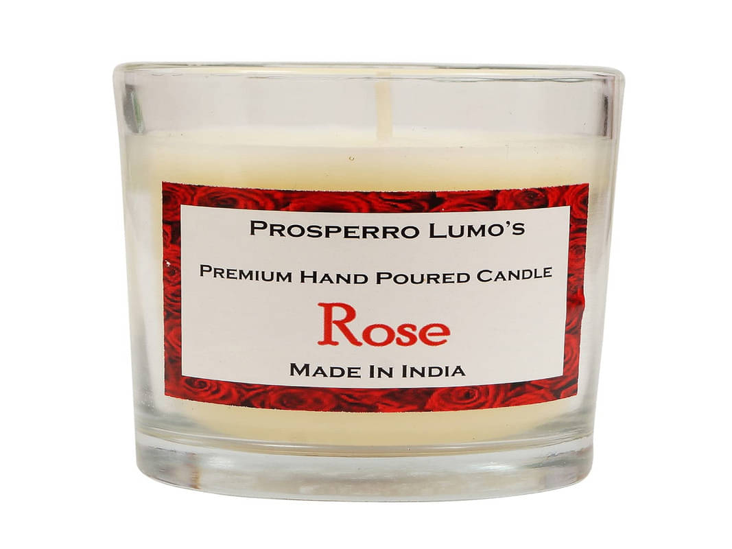 Parkash Candles - Beige Rose Jar Candle 10 cm ( Pack of 1 ) Parkash Candles - Beige Rose Jar Candle 10 cm ( Pack of 1 )