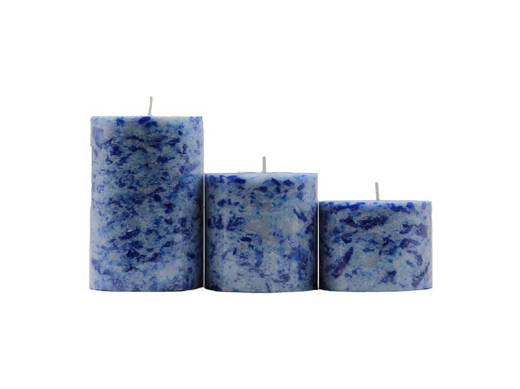 Parkash Candles - Blue Unscented Pillar Candle 18 cm ( Pack of 3 ) Parkash Candles - Blue Unscented Pillar Candle 18 cm ( Pack of 3 )