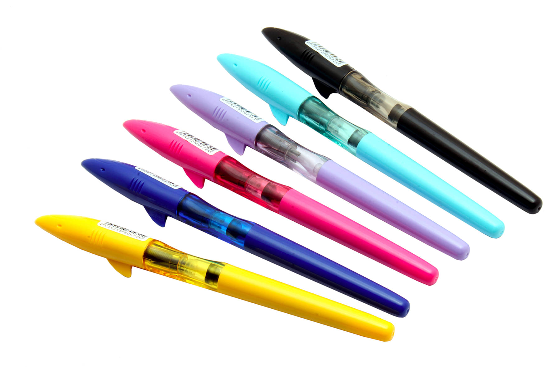     			Srpc Set Of 6 Jinhao Shark Edition Fine Nib Fountain Pens