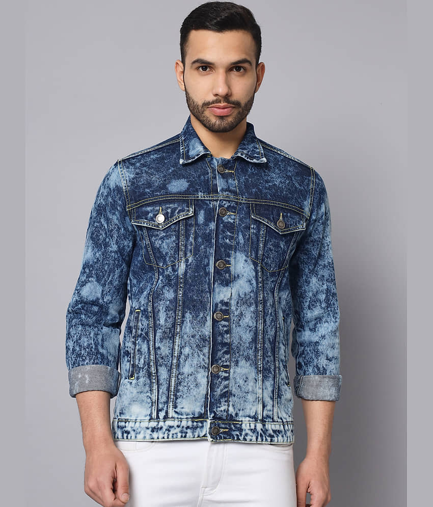 The Dry State Denim Men's Denim Jacket - Blue ( Pack of 1 ) - Jackets & Coats | Buy online on ZillyBuy