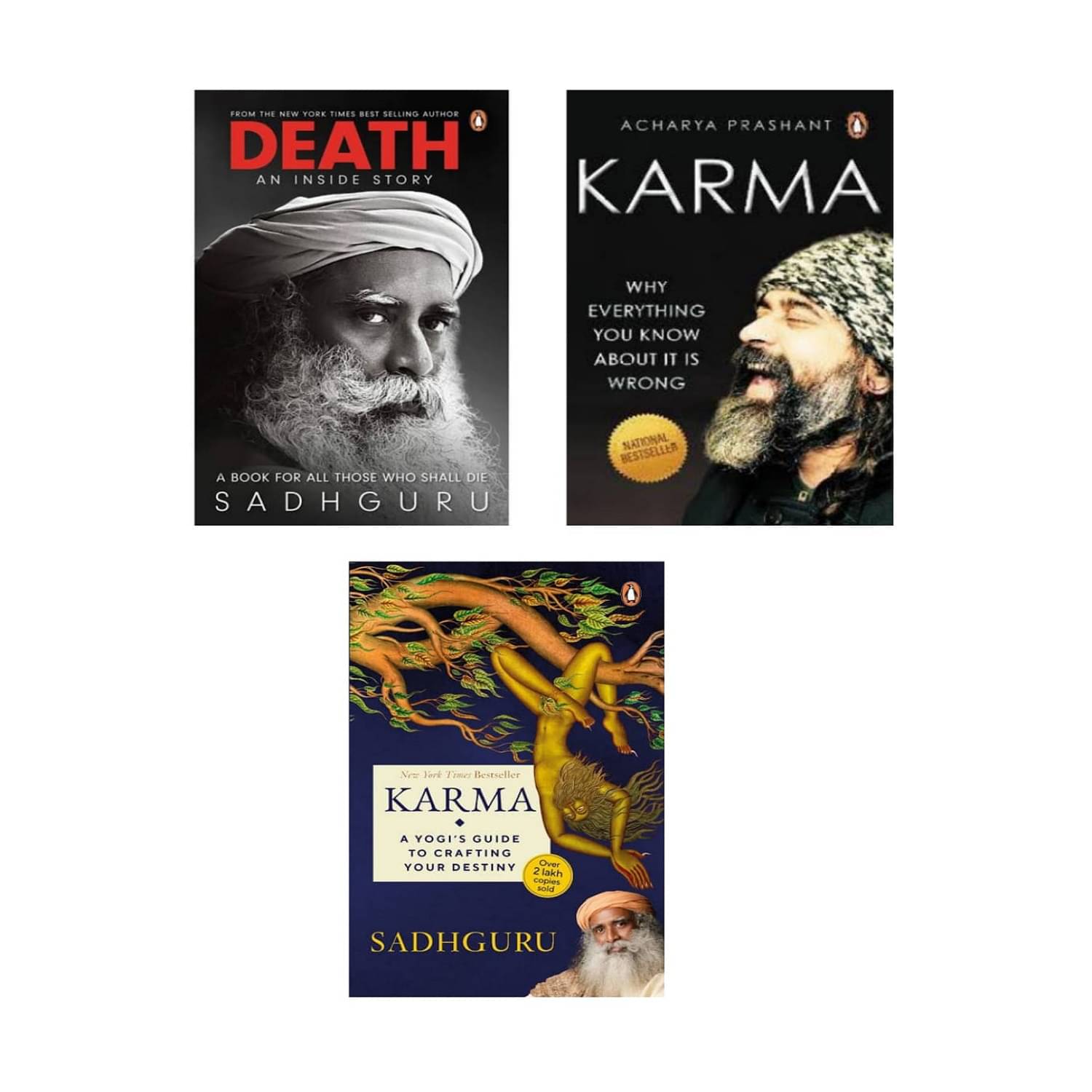 ( Combo of 3 books ) Death; An Inside Story & Karma A Yogi's & Inner Engineering - paperback ( Combo of 3 books ) Death; An Inside Story & Karma A Yogi's & Inner Engineering - paperback