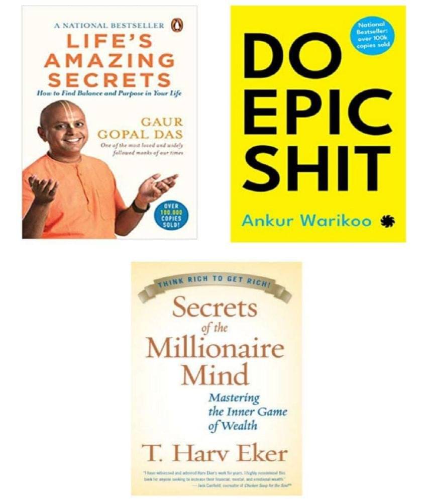 ( Combo of 3 books) Do epic shit & Life's Amazing Secrets &Secrets Of The Millionaire Mind ( paperback ) ( Combo of 3 books) Do epic shit & Life's Amazing Secrets &Secrets Of The Millionaire Mind ( paperback )