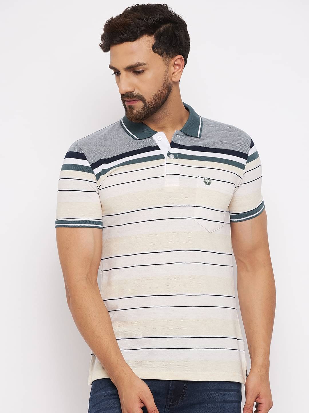     			Duke - Multicolor Cotton Blend Regular Fit Men's Polo T Shirt ( Pack of 1 )