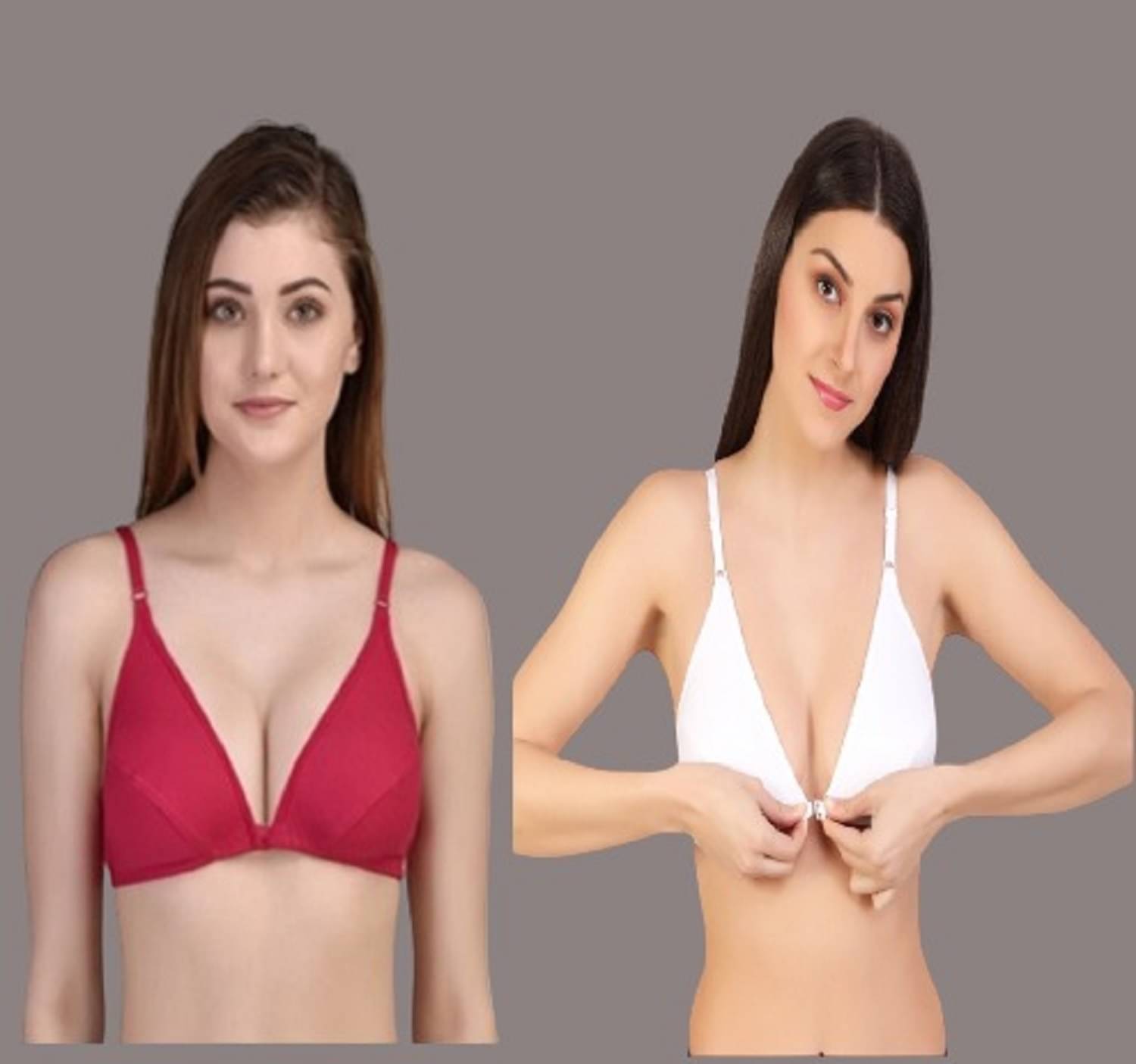 Zourt Pack of 2 Cotton Non Padded Women's Everyday Bra ( Multicolor )     			Zourt Pack of 2 Cotton Non Padded Women's Everyday Bra ( Multicolor )