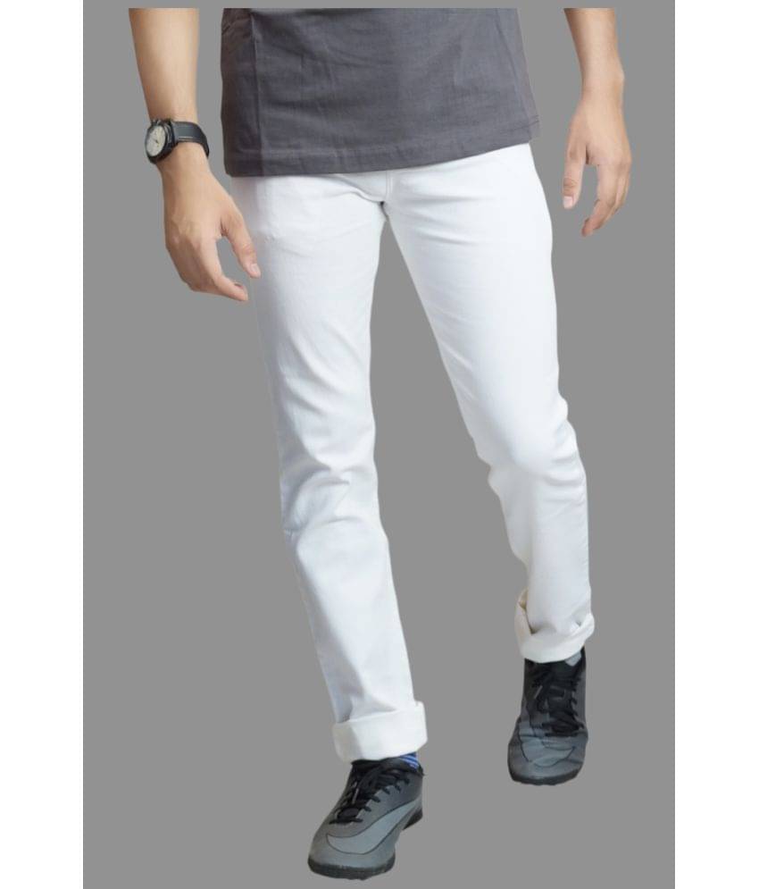 x20 - White Denim Slim Fit Men's Jeans ( Pack of 1 ) x20 - White Denim Slim Fit Men's Jeans ( Pack of 1 )