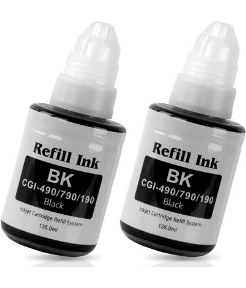 zokio 790 INK For G2012 Black Pack of 2 Cartridge for 790 INK G1000 , G1010 , G1100 , G2000 , G2002 , G2010 , G2012 , G2100 , G3000 , G3010