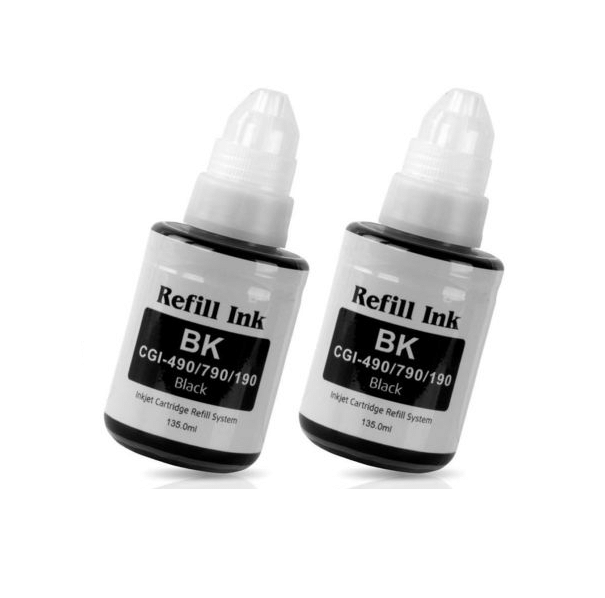     			zokio For Gi-790 G2010 Black Pack of 2 Cartridge for Inkjet Printers G1000,G1010,G1100,G2000,G2002,G2010,G2012,G2100,G3000,G3010,G3012,G3100,G4000,G4010