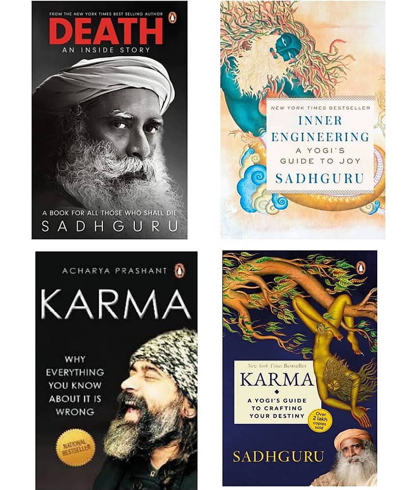 ( Combo of 4 books ) Karma: Why Everything You Know & Inner Engineering & Death & Karma A Yogi's - Stationery | Buy online on ZillyBuy