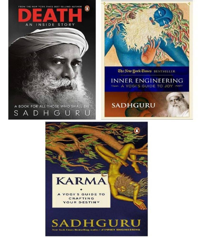 Death + Inner Engineering + Karma: Sadhguru 3 Books Set (English, Paperback) Death + Inner Engineering + Karma: Sadhguru 3 Books Set (English, Paperback)