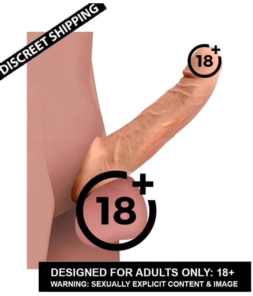 Double Hole JUMBO 9 Inch Penis Extender Dragons Reusable Washable Silicone