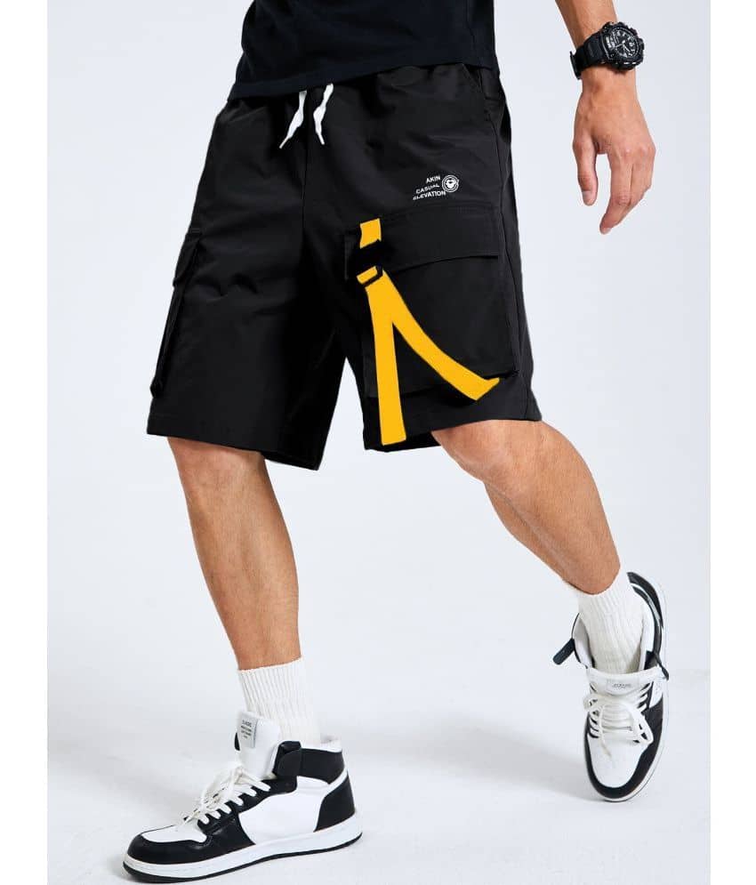 HVBK - Black Polyester Men's Shorts ( Pack of 1 ) - Shorts | Buy online on ZillyBuy