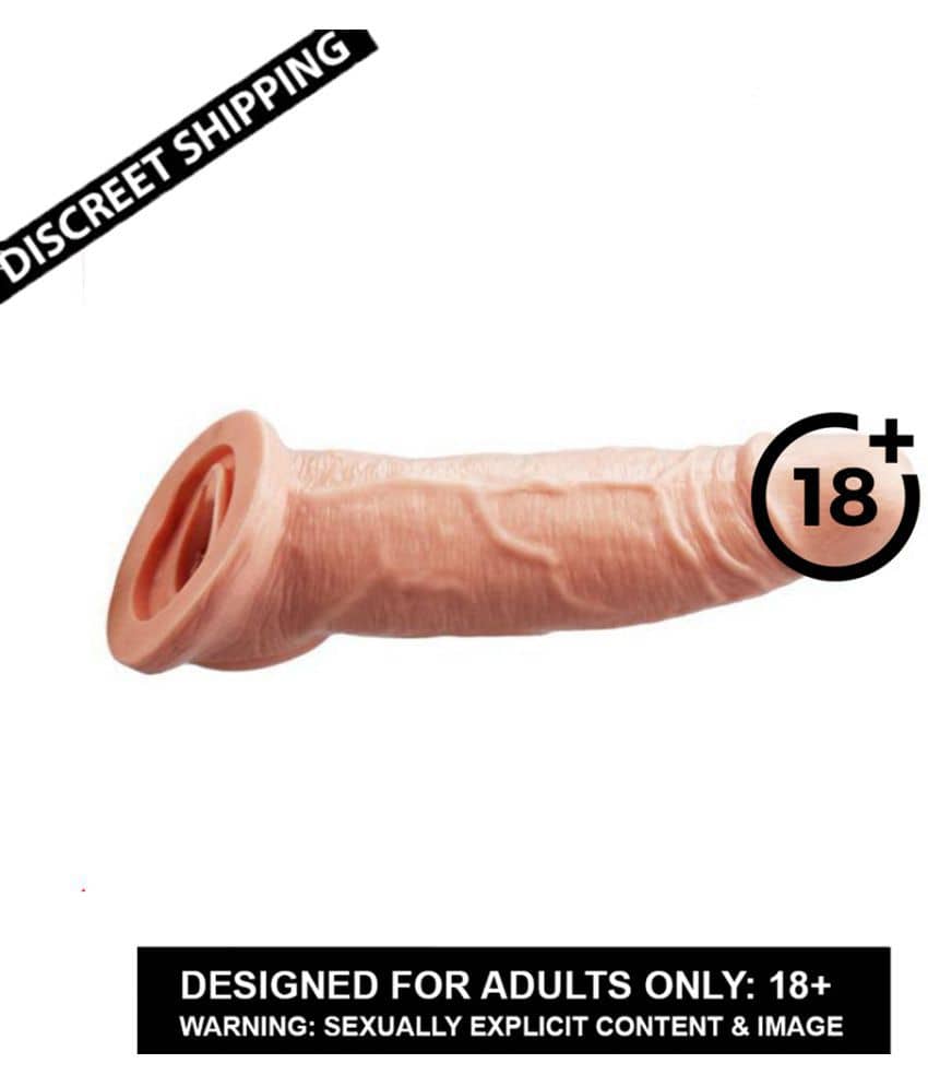 Jumbo Reusable Delay Sleeve Impotence contraceptive Penis shape extension sleeves Sex products men toys extend dildo cage cock ring