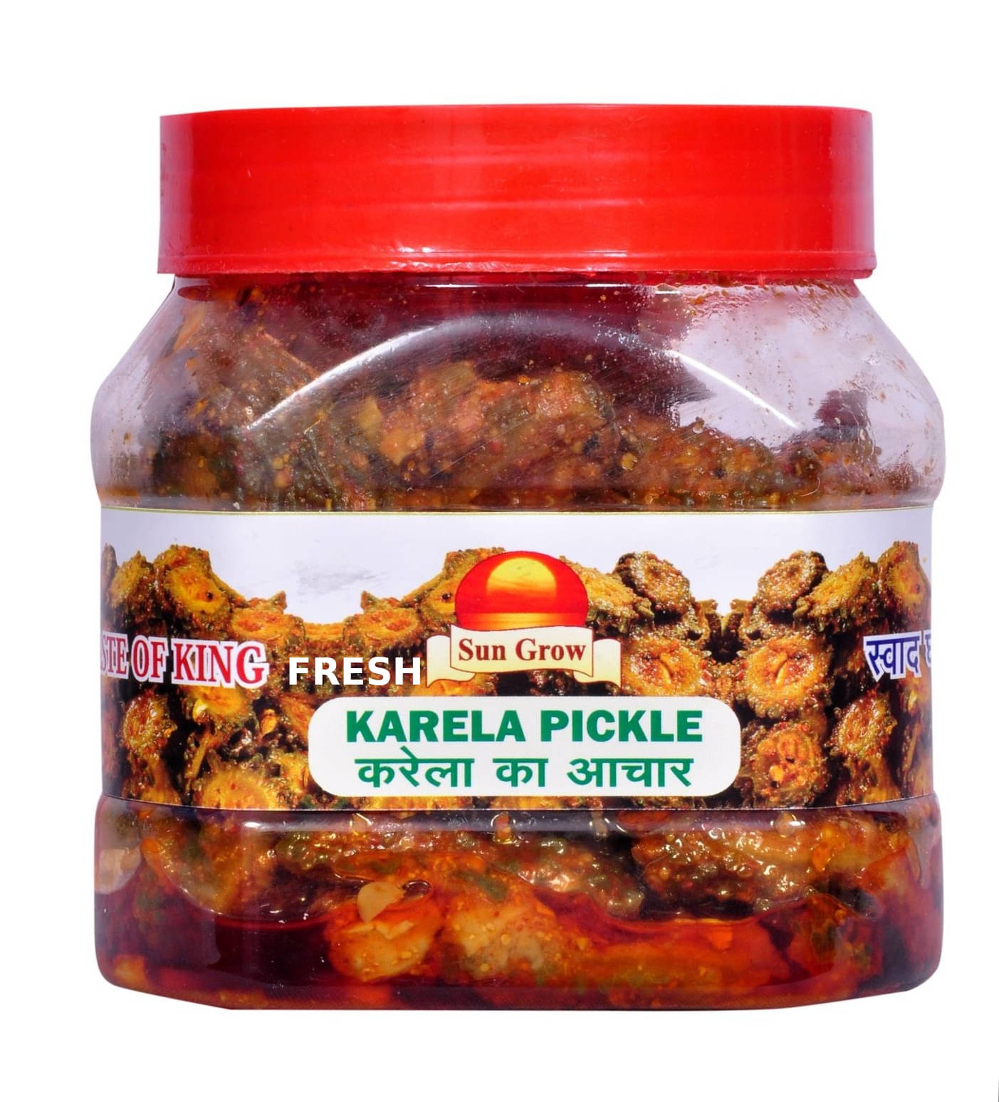     			Sun Grow Fresh Karela Pickle Karele Ka Achar in Less Oil & Salt Bitter Gourd Kakarakaya Nilava Pachadi Pickle 500 g