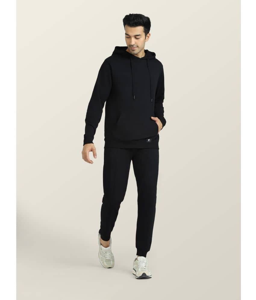 XYXX - Black Cotton Blend Regular Fit Men's Tracksuit ( Pack of 1 )